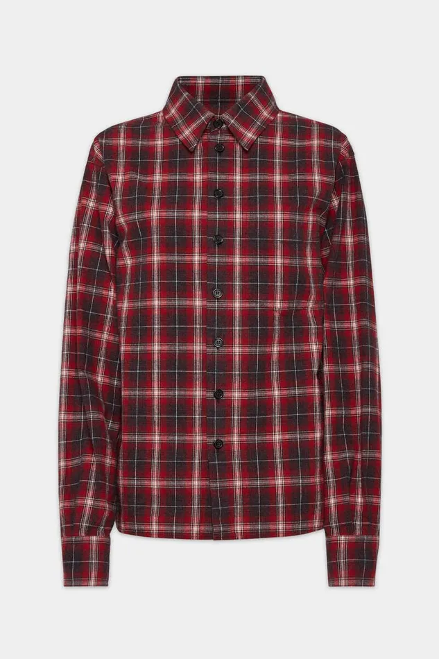 Dsquared2 Shirts Boxy Checked Shirt Fantasy 8211 Women