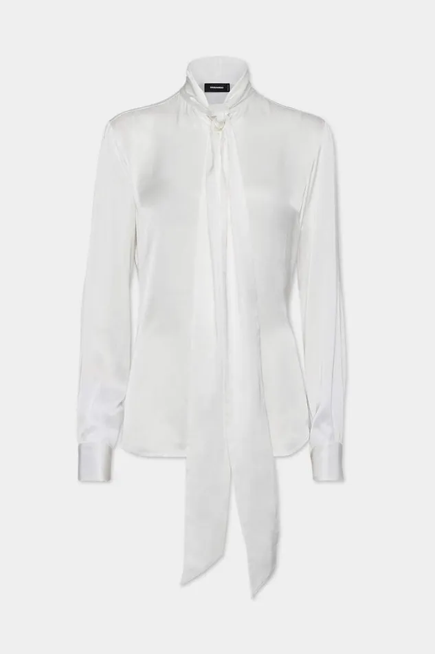 Dsquared2 Shirts Paris Bow Shirt White 8211 Women