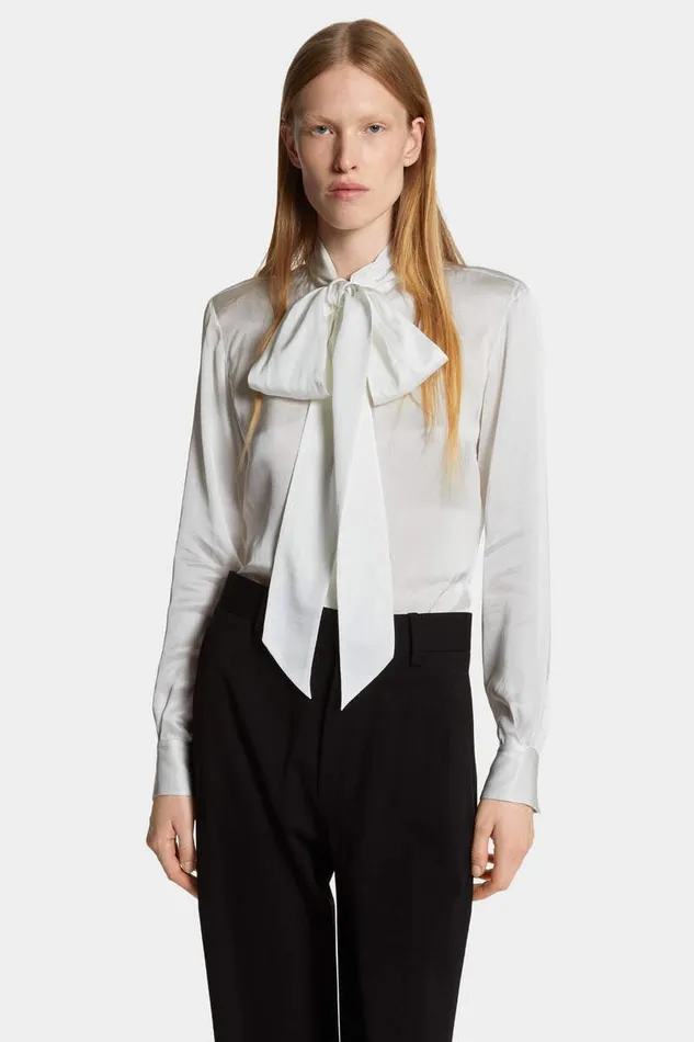 Dsquared2 Shirts Paris Bow Shirt White 8211 Women
