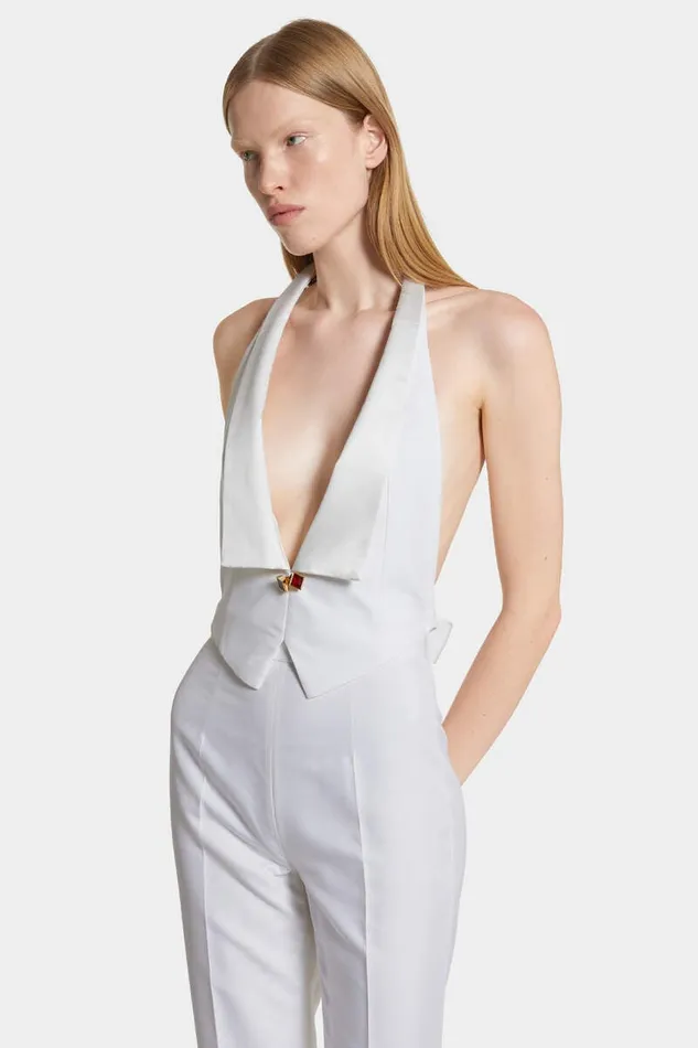 Dsquared2 Suits and Blazer Gatsby Vest White 8211 Women
