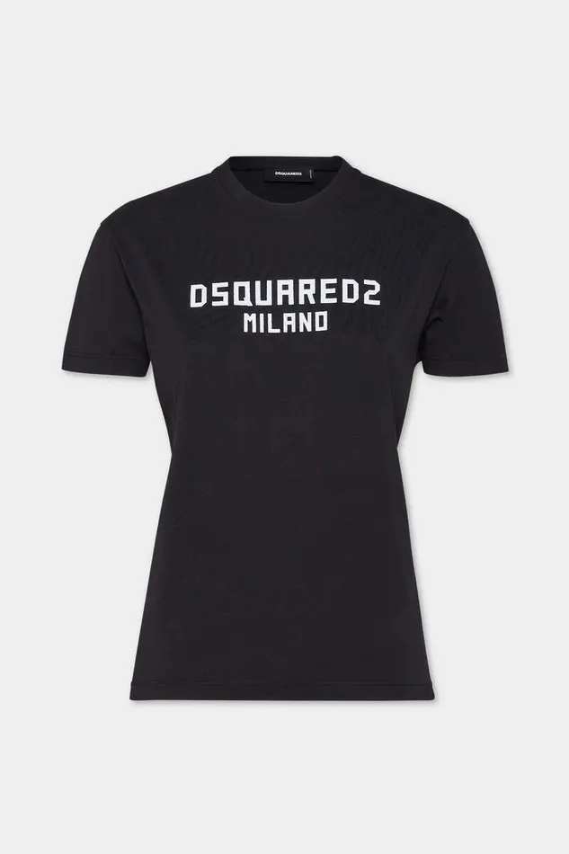 Dsquared2 Tops and TShirts Just Right Fit D2 Milano TShirt Blackwhite 8211 Women Dsquared2 Tops and TShirts Just Right Fit D2 Milano TShirt Blackwhite 8211 Women