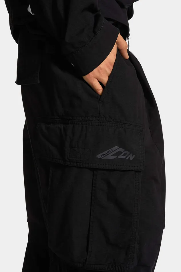 Dsquared2 Trousers Icon New Generation Ripstop 3d Cargo Pant Black 8211 Men