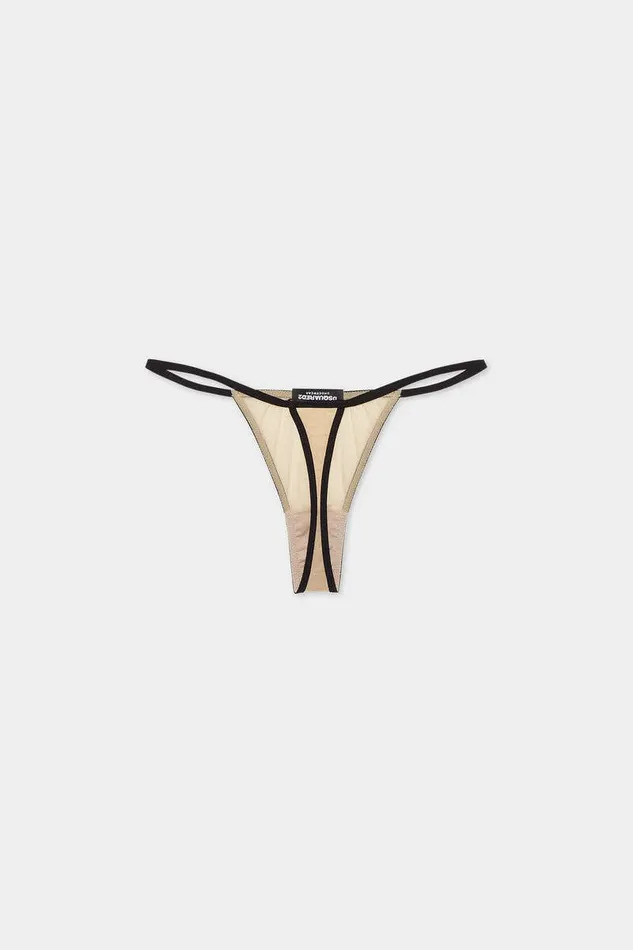 Dsquared2 Underwear Valentine039s Day Thong Beige 8211 Women