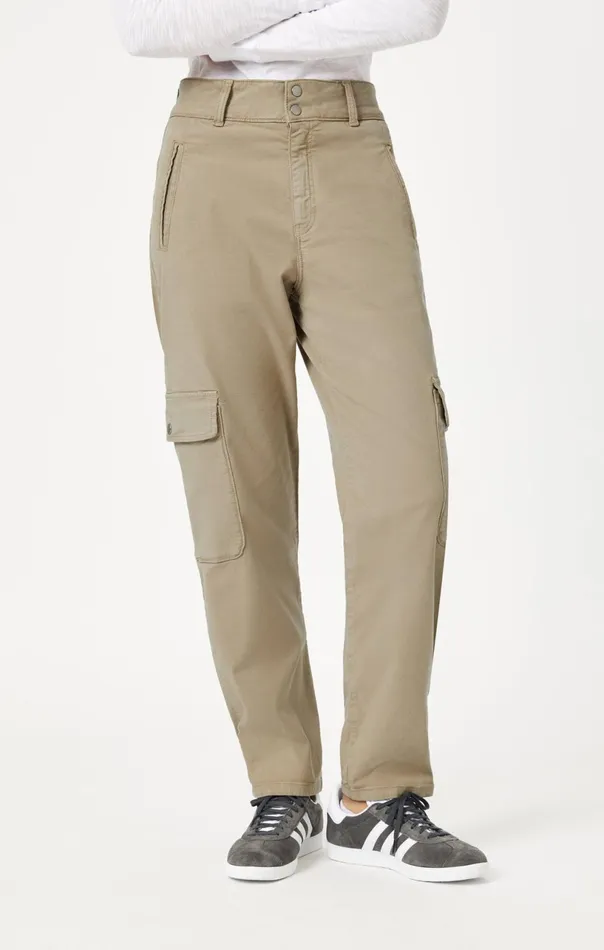 Elsie Cargo Pants In Chinchilla Luxe Twill Women Mavi Jeans Pants Elsie Cargo Pants In Chinchilla Luxe Twill Women Mavi Jeans Pants