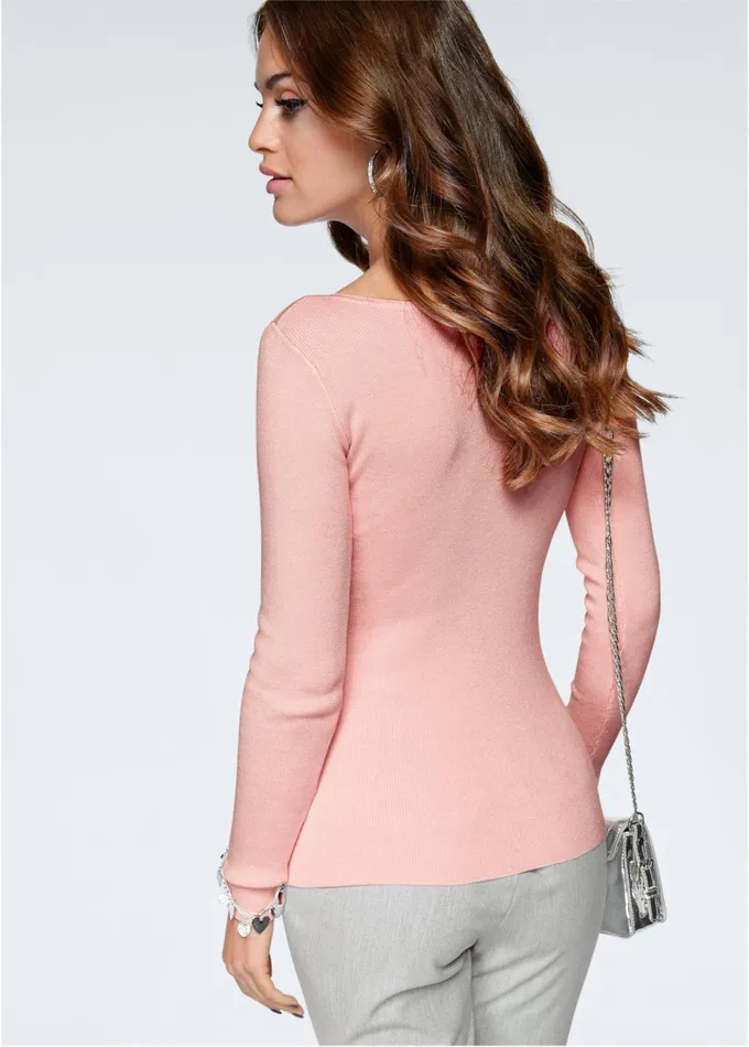 EMBELLISHED SWEATER Light Pink Women VENUS Sexy Sweaters