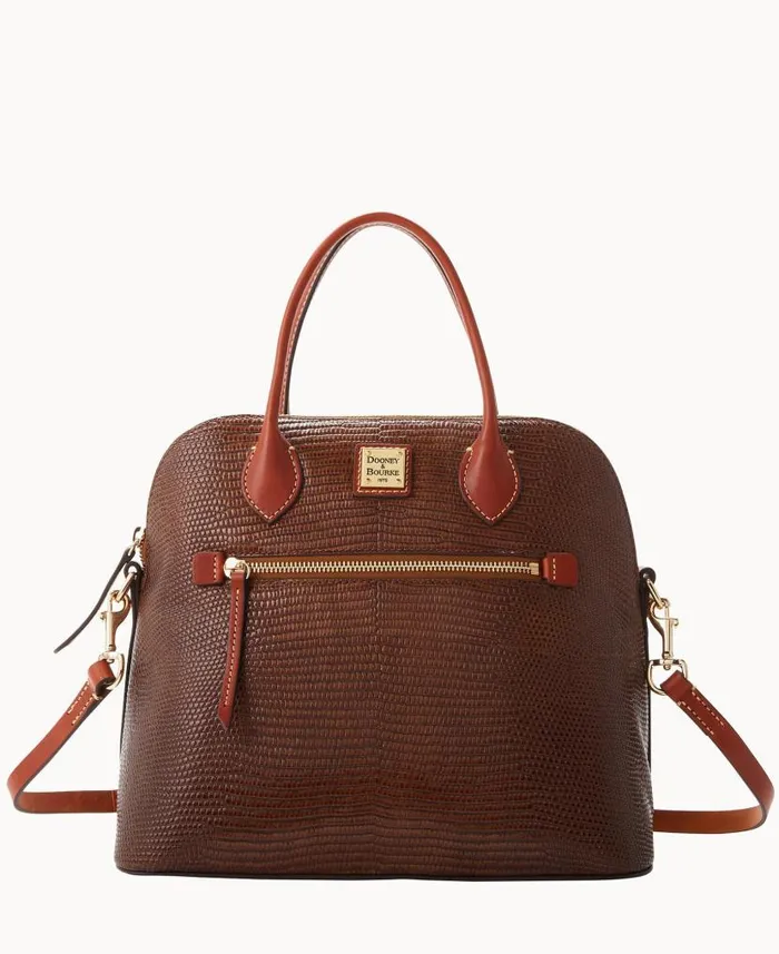 Embossed Lizard Large Domed Satchel Woman Dooney and Bourke Satchels