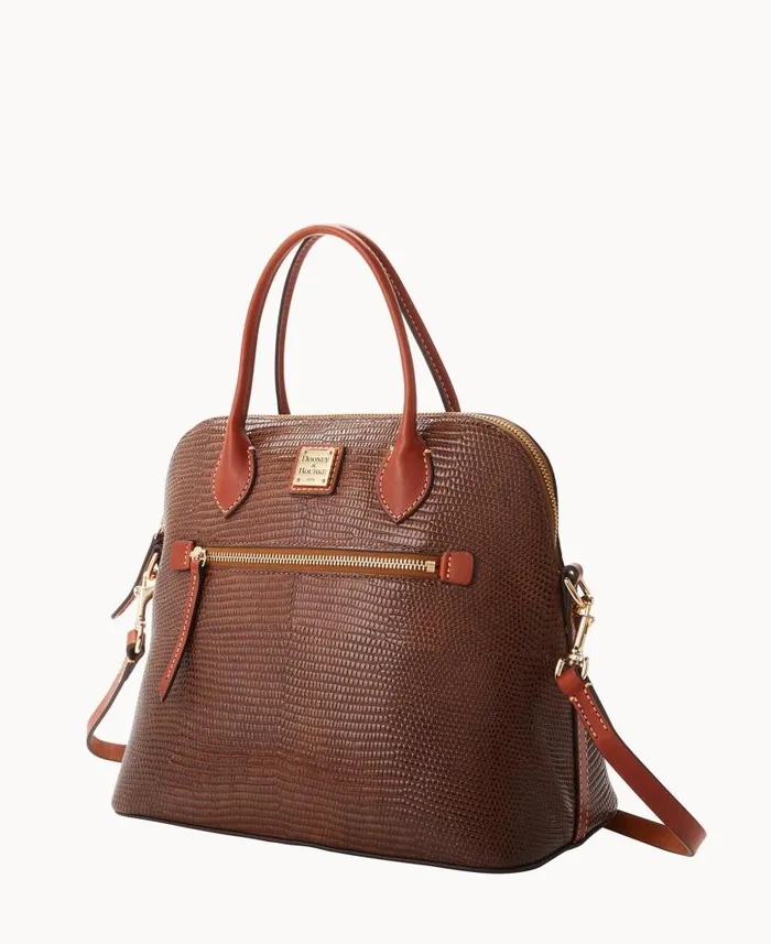 Embossed Lizard Large Domed Satchel Woman Dooney and Bourke Satchels Embossed Lizard Large Domed Satchel Woman Dooney and Bourke Satchels