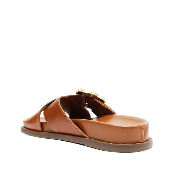 Enola Crossed Sporty Sandal Camel Women Schutz Shoes Enola