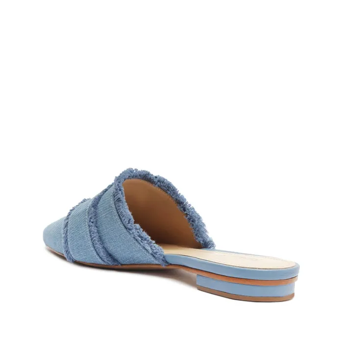 Enola Mule Denim Flat Summer Jeans Women Schutz Shoes Enola