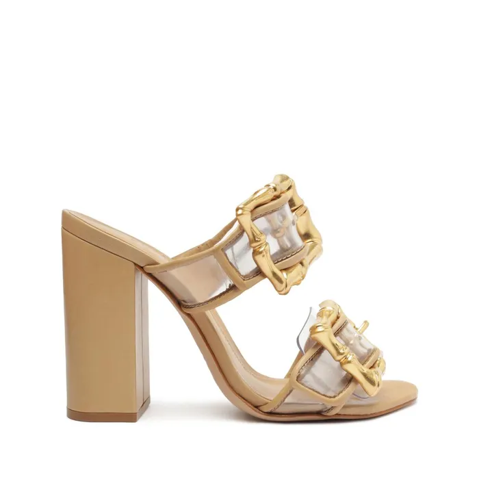 Enola Vinyl Sandal Light Beige Women Schutz Shoes Enola