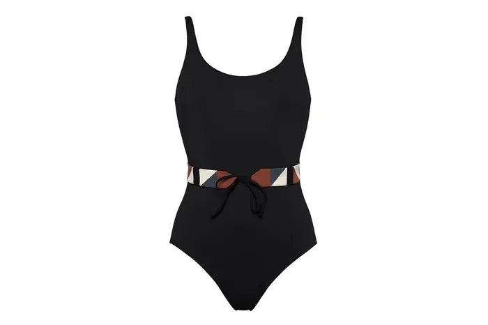 ERES Damier Tank OnePiece Noir Women OnePiece Swimsuits