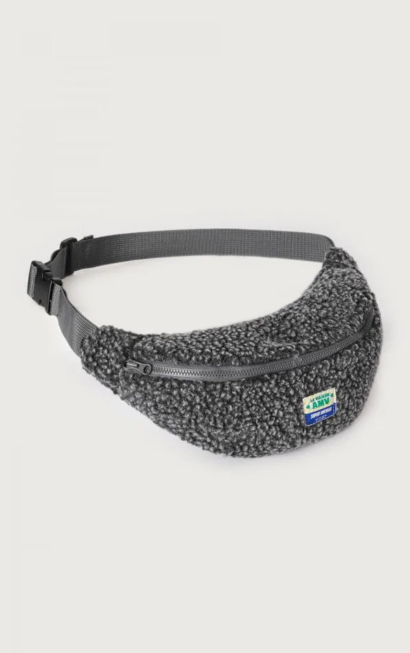 Fanny Pack Hoktown Melange Charcoal Kids American Vintage