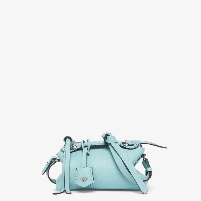 Fendi Boston Bags By The Way Selleria Mini Light Blue Selleria Minibag With 156 Handsewn Topstitches 8211 Women