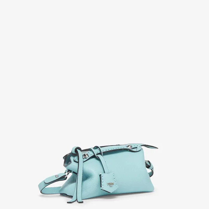 Fendi Boston Bags By The Way Selleria Mini Light Blue Selleria Minibag With 156 Handsewn Topstitches 8211 Women
