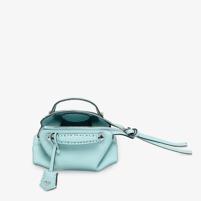Fendi Boston Bags By The Way Selleria Mini Light Blue Selleria Minibag With 156 Handsewn Topstitches 8211 Women