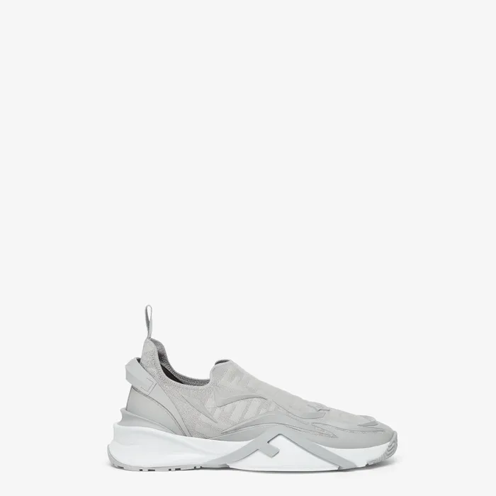 Fendi Fendi Flow Fendi Flow Sneakers Gray FF Mesh Running Sneakers 8211 Men