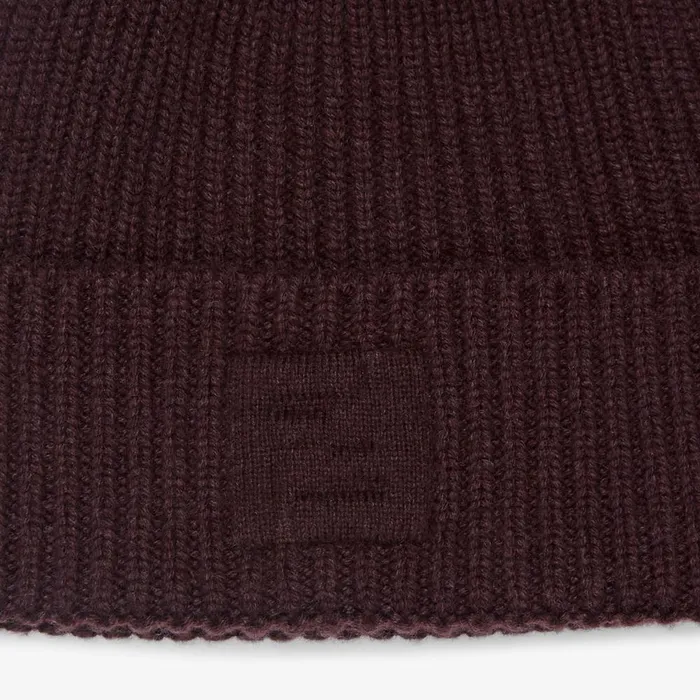 Fendi Hats and Gloves Beanie Dark Purple Wool And Cashmere Hat 8211 Women
