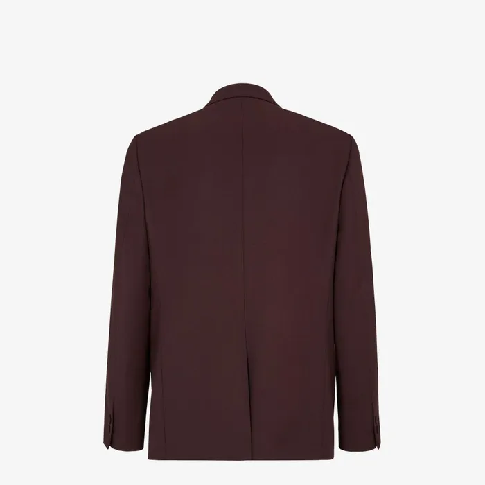 Fendi Jackets and Suits Jacket Burgundy Wool Blazer 8211 Men