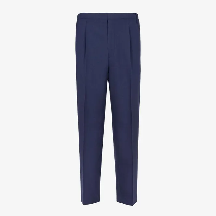 Fendi Jackets and Suits Pants Blue Wool Pants 8211 Men