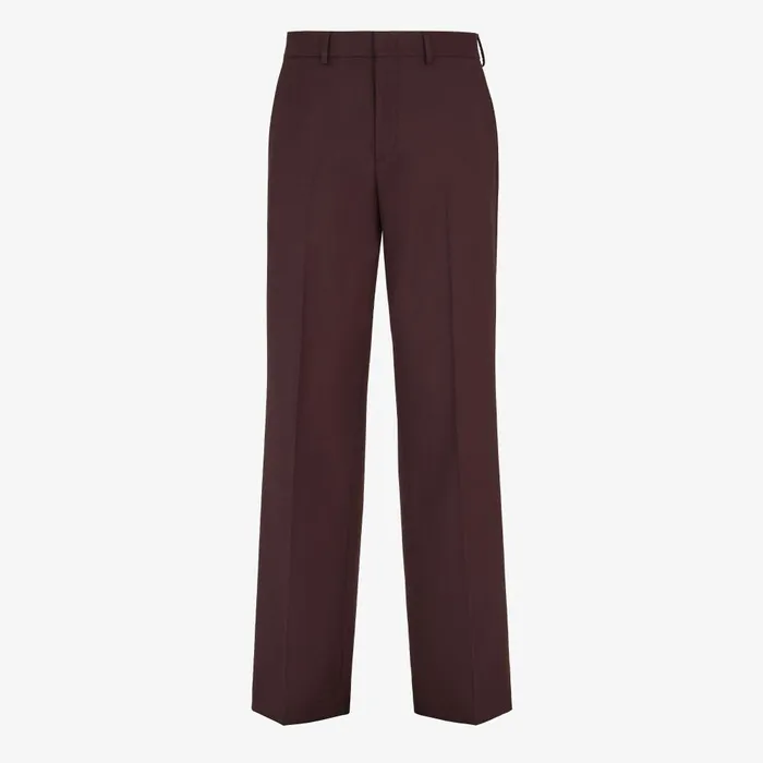 Fendi Jackets and Suits Pants Burgundy Wool Pants 8211 Men