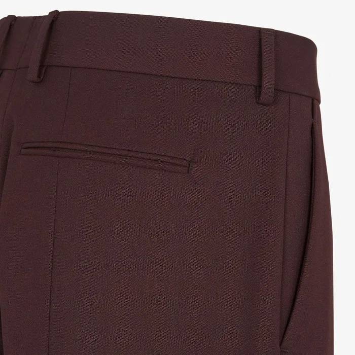 Fendi Jackets and Suits Pants Burgundy Wool Pants 8211 Men