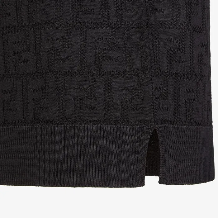 Fendi Knitwear Sweater Black Cotton And Viscose Jumper 8211 Women
