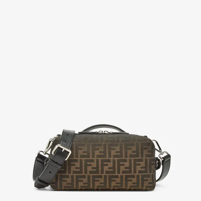 Fendi Messenger Bags FF Eclissi Fendi Siesta Small Brown FF Jacquard Bag 8211 Men Fendi Messenger Bags FF Eclissi Fendi Siesta Small Brown FF Jacquard Bag 8211 Men