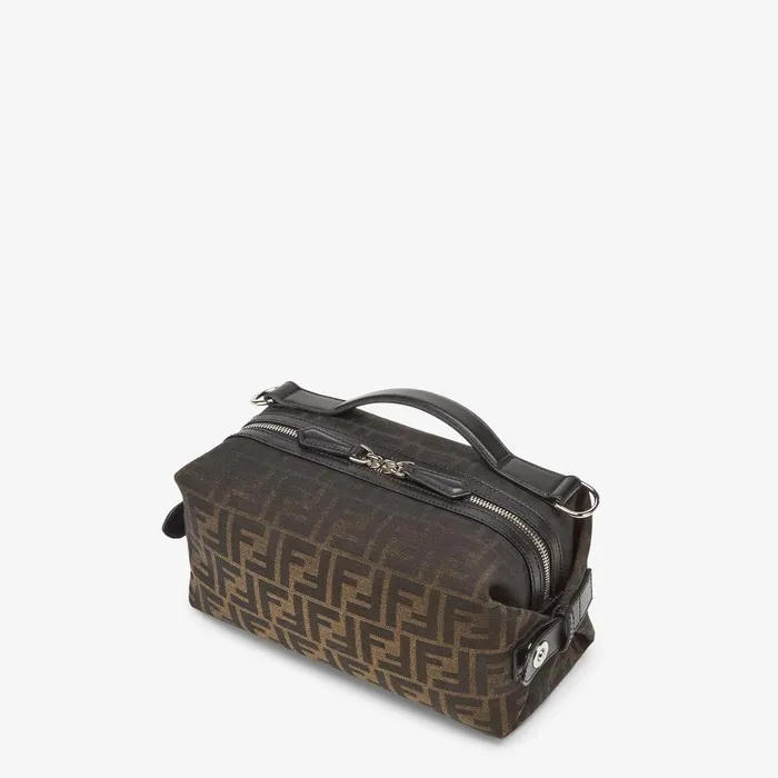 Fendi Messenger Bags FF Eclissi Fendi Siesta Small Brown FF Jacquard Bag 8211 Men