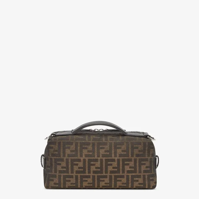 Fendi Messenger Bags FF Eclissi Fendi Siesta Small Brown FF Jacquard Bag 8211 Men