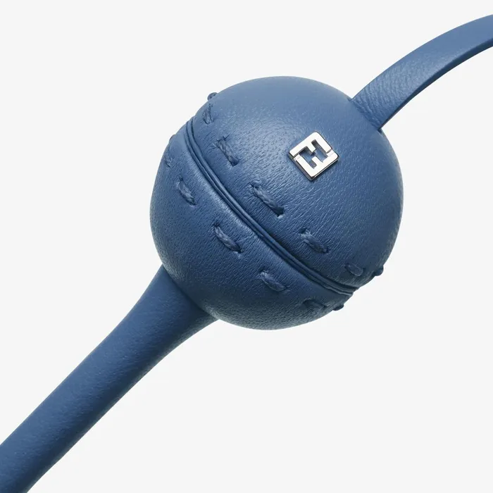 Fendi Necklaces Lollipop Holder Necklace Dark Blue Leather FENDI X Chupa Chups Necklace 8211 Women