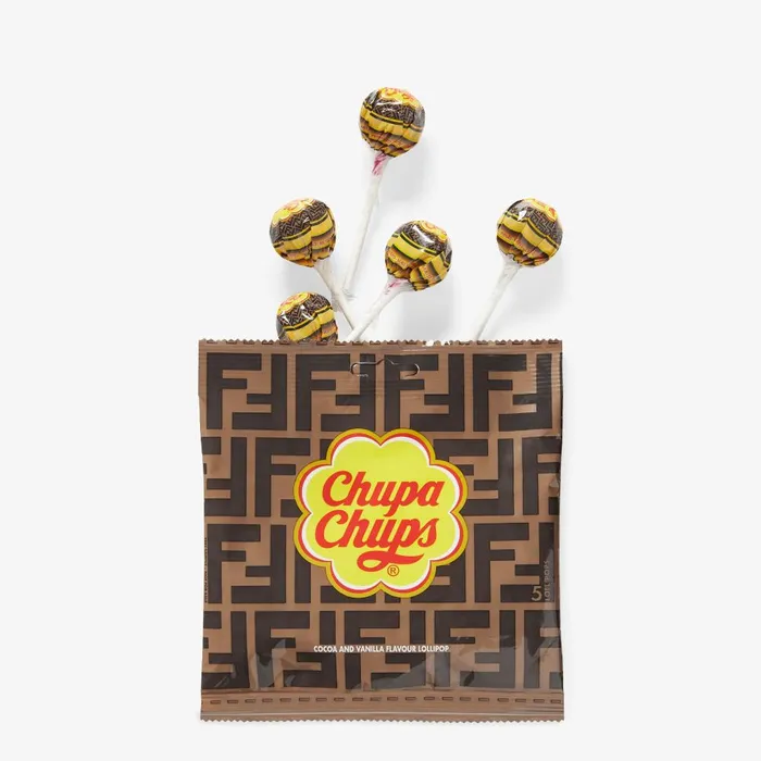 Fendi Necklaces Lollipop Holder Necklace Dark Blue Leather FENDI X Chupa Chups Necklace 8211 Women