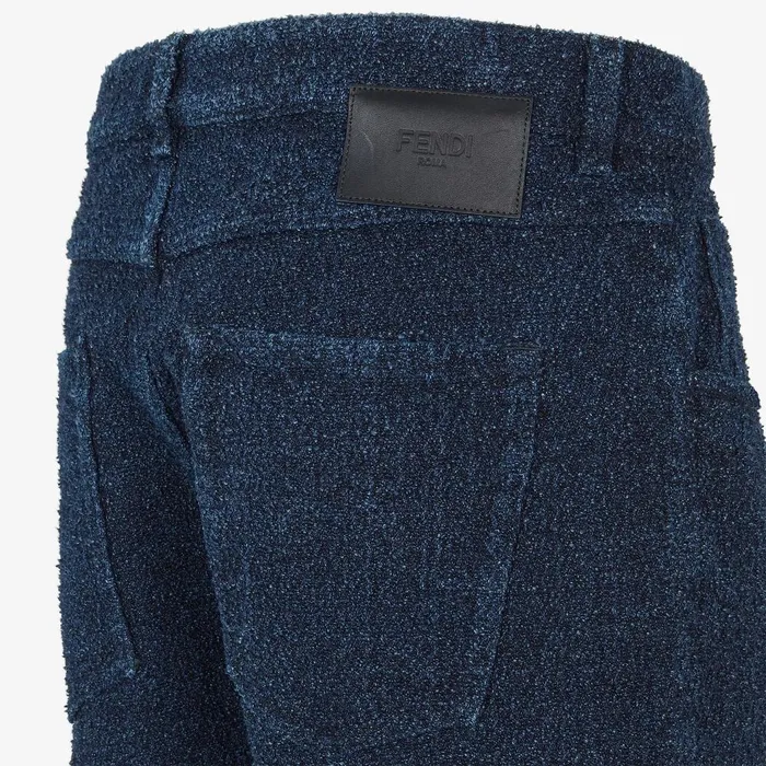 Fendi Pants and Shorts Long Jeans Blue Boucl Jeans 8211 Men