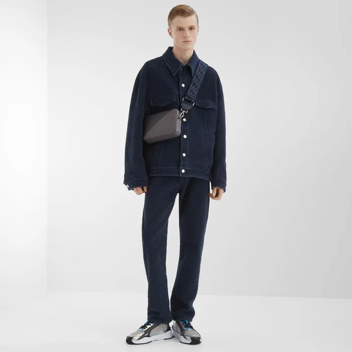 Fendi Pants and Shorts Long Jeans Blue Boucl Jeans 8211 Men