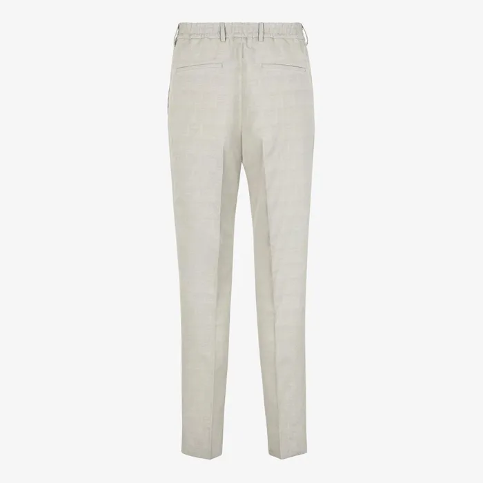 Fendi Pants and Shorts Pants Beige Jacquard Fabric Pants 8211 Men