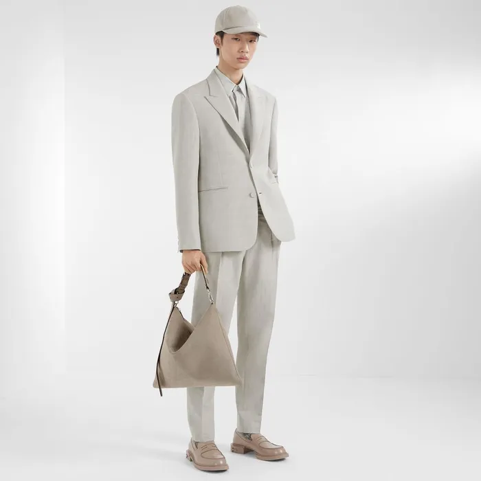 Fendi Pants and Shorts Pants Beige Jacquard Fabric Pants 8211 Men