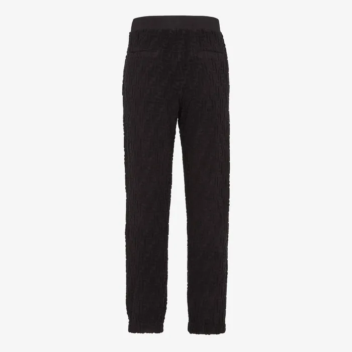 Fendi Pants and Shorts Pants Black FF Terry Pants 8211 Men