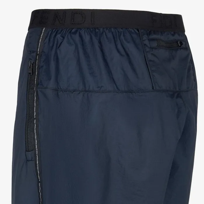 Fendi Pants and Shorts Pants Blue Nylon Pants 8211 Men
