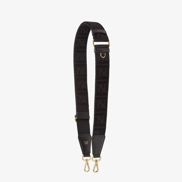 Fendi Shoulder Straps and Bag Accessories Strap You Black FF Jacquard Webbing Shoulder Strap 8211 Women Fendi Shoulder Straps and Bag Accessories Strap You Black FF Jacquard Webbing Shoulder Strap 8211 Women