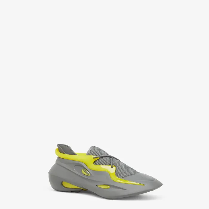 Fendi Sneakers Fendi Mad Sneakers Gray Lycra Running Shoe 8211 Men