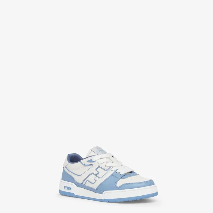 Fendi Sneakers Fendi Match Light Blue Leather Low Tops 8211 Women