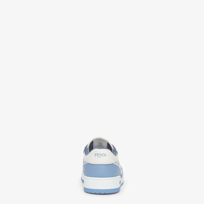 Fendi Sneakers Fendi Match Light Blue Leather Low Tops 8211 Women