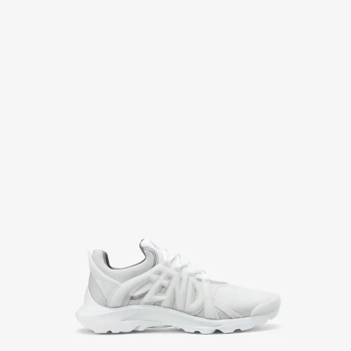 Fendi Sneakers Fendi Tag Sneakers White Technical Mesh Running Sneakers 8211 Men