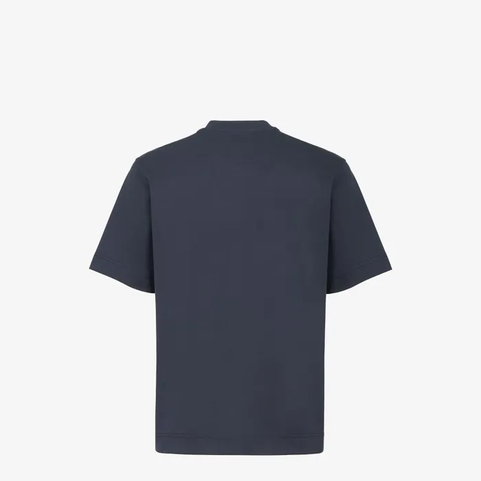 Fendi Tshirts and Polos TShirt Navy Blue Cotton Tshirt 8211 Men