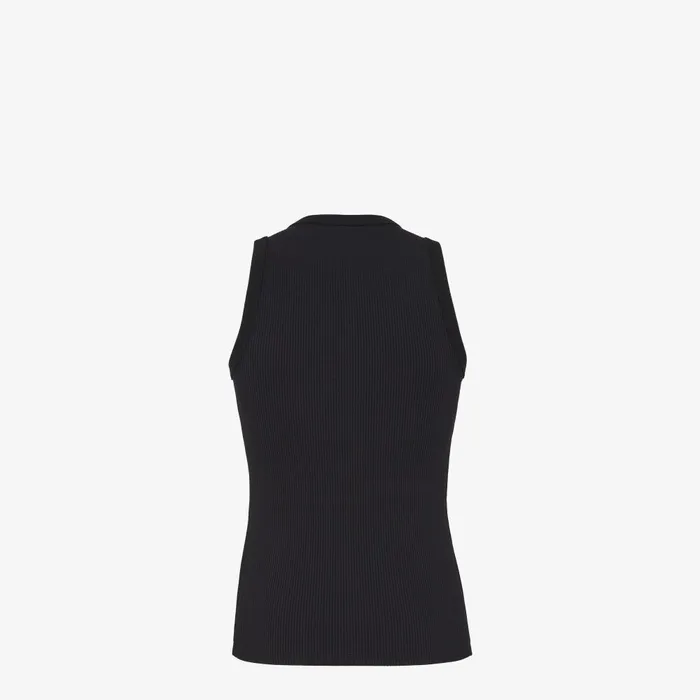 Fendi Tshirts and Polos Top Black Cotton Top 8211 Men