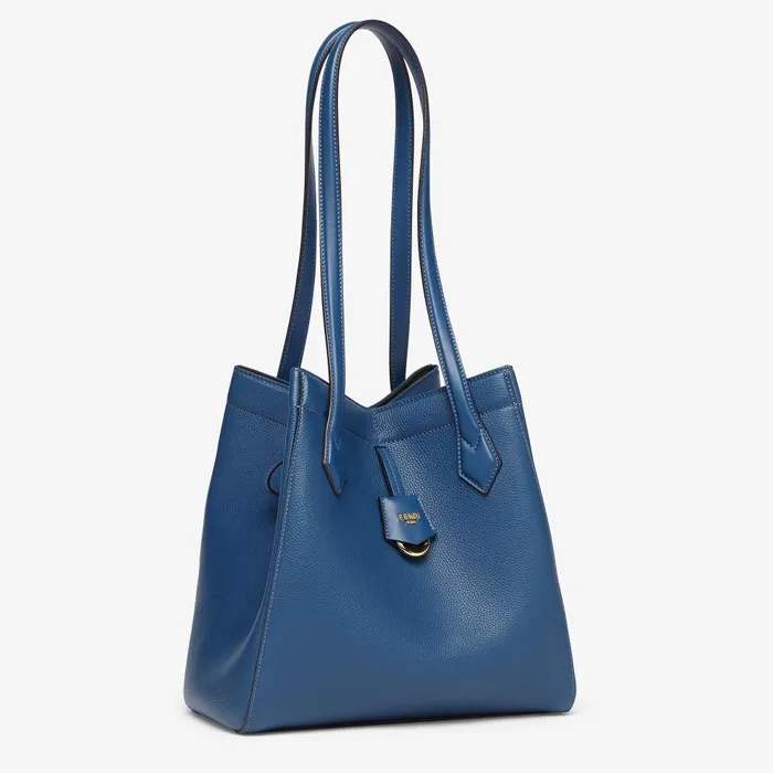 Fendi Tote Bags Fendi Origami Medium Transformable Blue Leather Bag 8211 Women