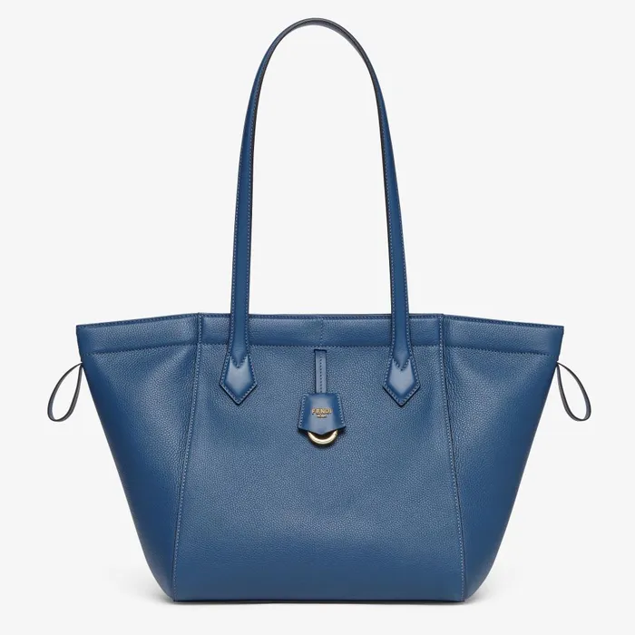 Fendi Tote Bags Fendi Origami Medium Transformable Blue Leather Bag 8211 Women