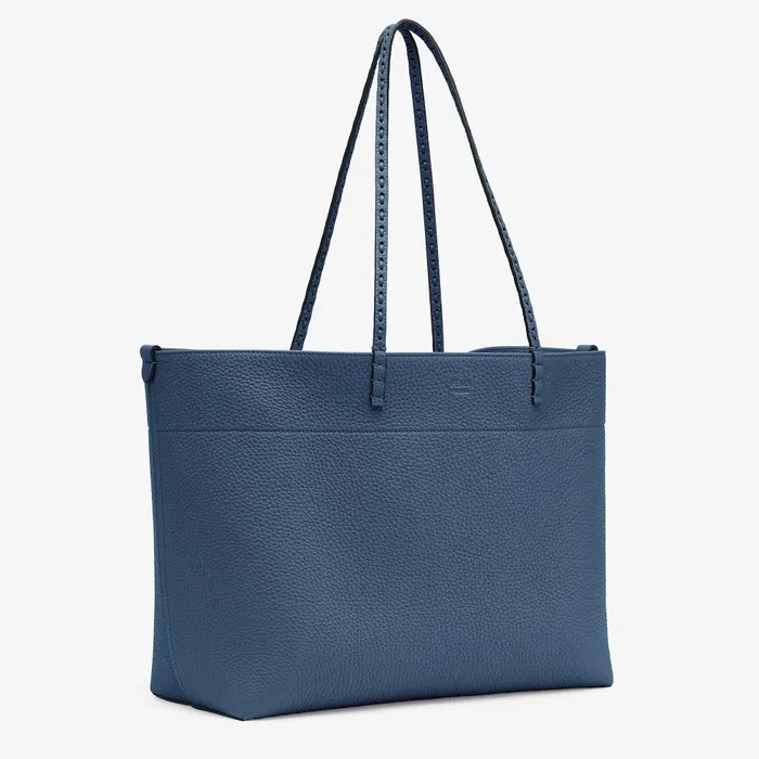 Fendi Tote Bags Medium Roll Bag Blue Selleria Shopper With 218 Handsewn Topstitches 8211 Women
