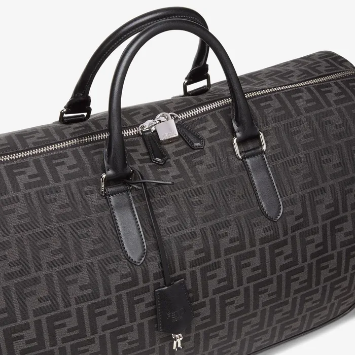 Fendi Travel Large Duffle Bag FF Jacquard Fabric Large Bag 8211 Men