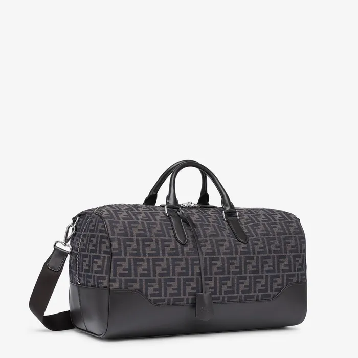 Fendi Travel Medium Duffle FF Jacquard Fabric Large Bag 8211 Men