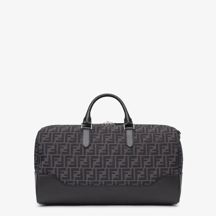 Fendi Travel Medium Duffle FF Jacquard Fabric Large Bag 8211 Men